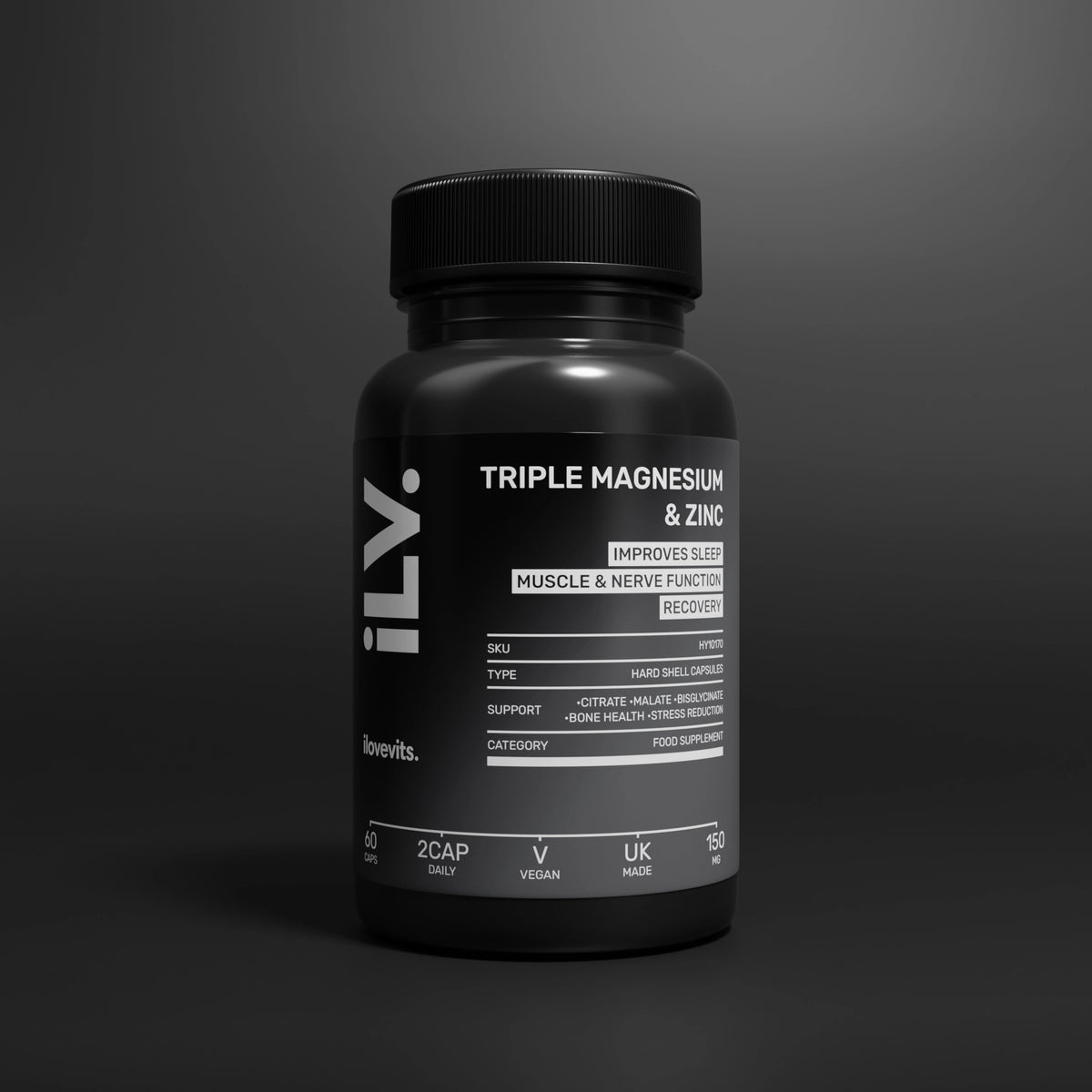 iLoveVits Triple Magnesium and Zinc supplement bottle